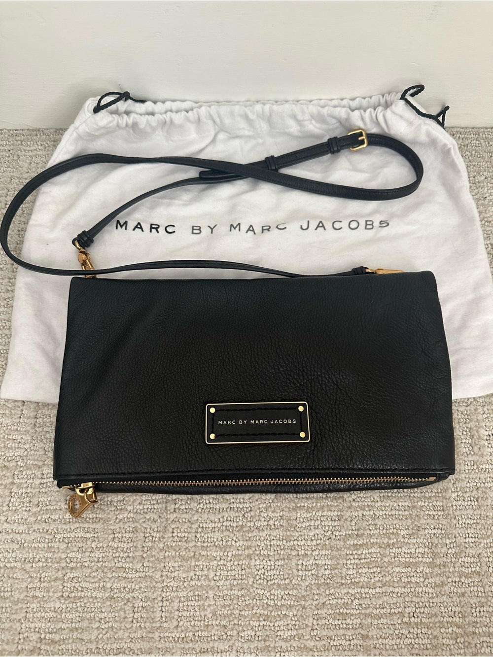 Marc by Marc Jacobs Black Leather Crossbody Bag